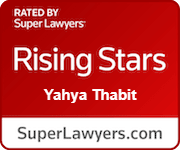 Rated by Super Lawyers, Rising Stars, Yahya Thabit